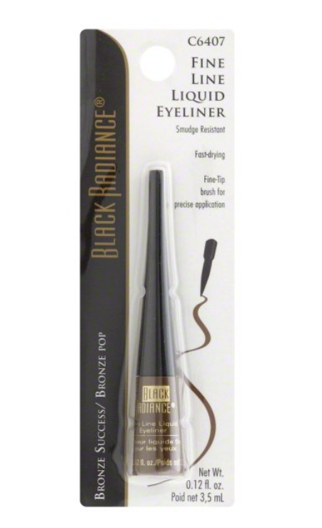 Black Radiance Fine Line Liquid Eyeliner, Bronze Success/Bronze Pop (C6407)